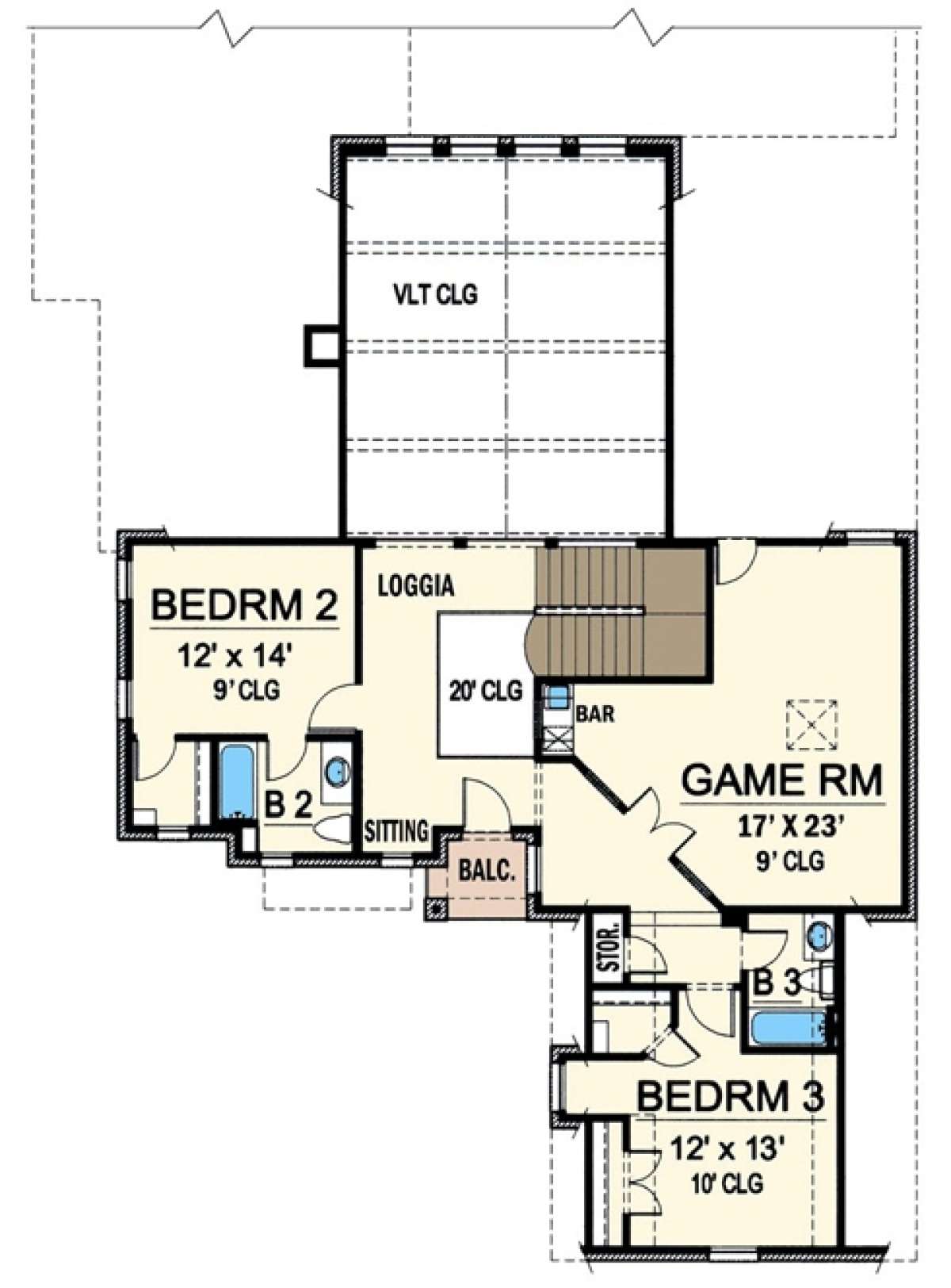 Floorplan 2 for House Plan #5445-00193
