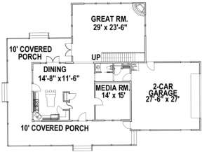 First Floor for House Plan #039-00323