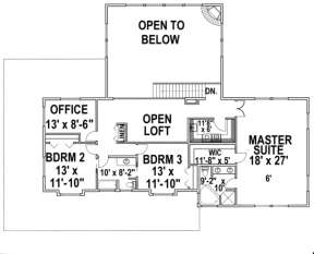 Second Floor for House Plan #039-00323