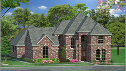 Luxury House Plan #5445-00194 Elevation Photo
