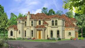 Mediterranean House Plan #5445-00195 Elevation Photo