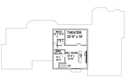 Basement Floor for House Plan #039-00324