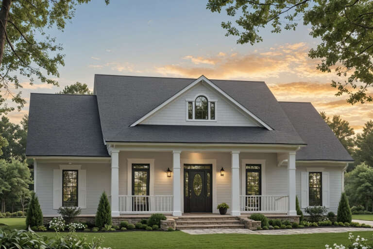 House Plan House Plan #16540 Angled Front Elevation