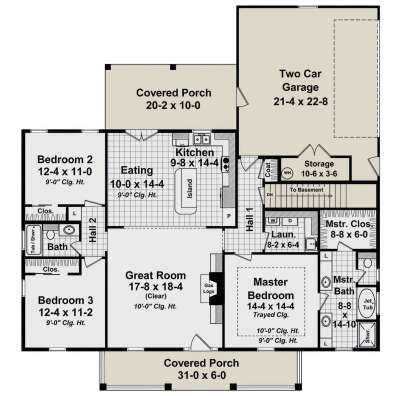 Main Floor for House Plan #348-00233