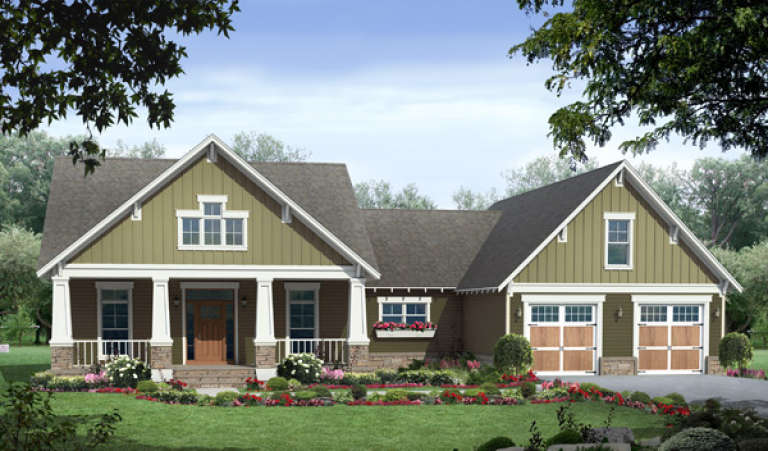 Craftsman House Plan #348-00234 Elevation Photo