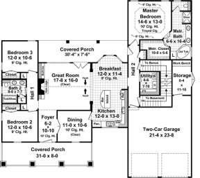 Main Floor for House Plan #348-00234