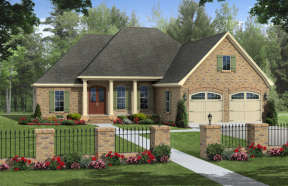 Country House Plan #348-00235 Elevation Photo