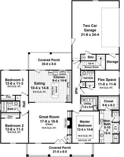 Main Floor for House Plan #348-00236