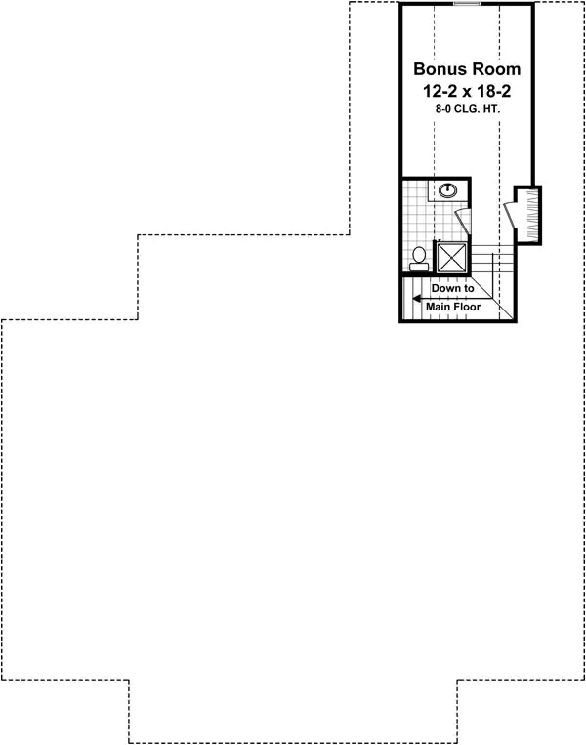 Bonus Room for House Plan #348-00236