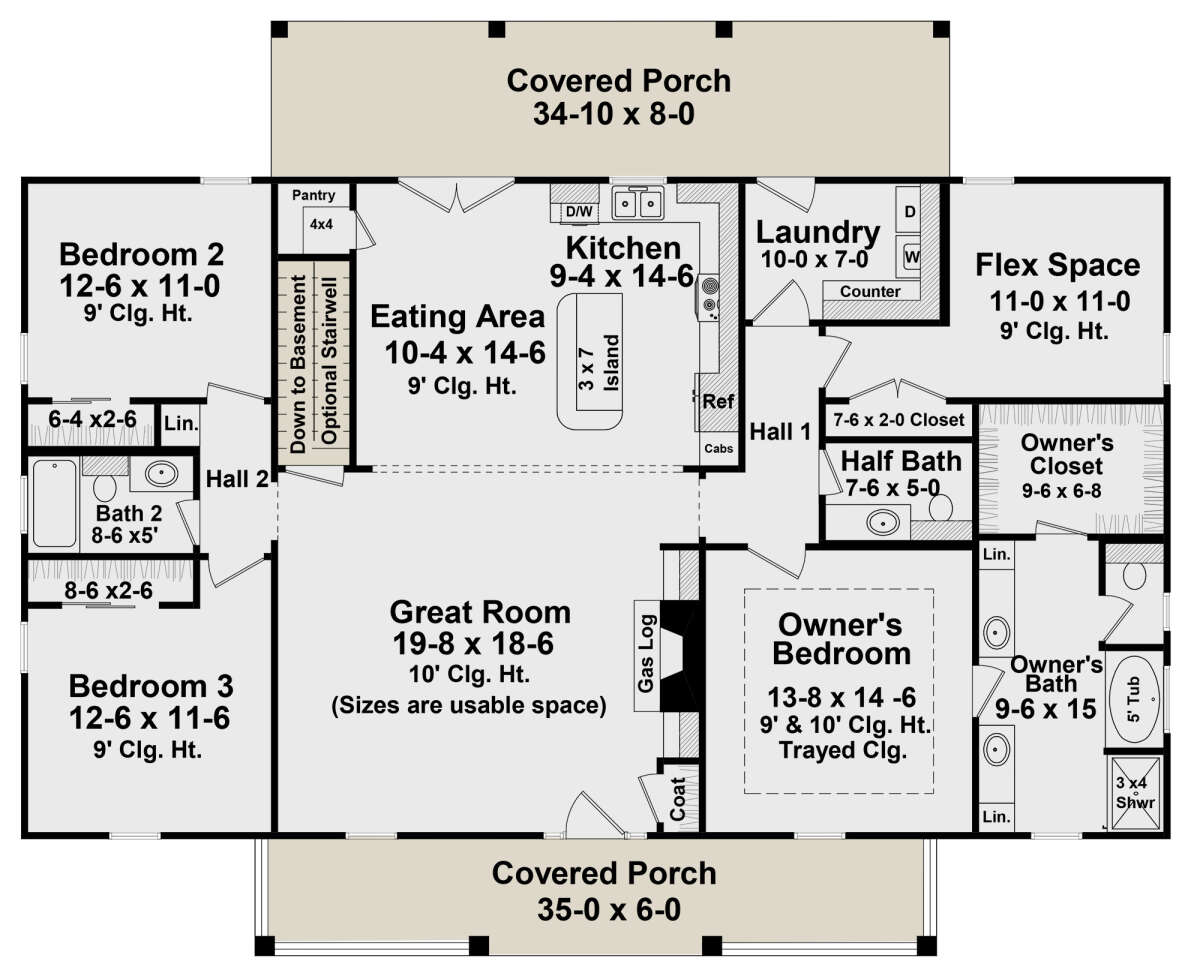 Main Floor  for House Plan #348-00237