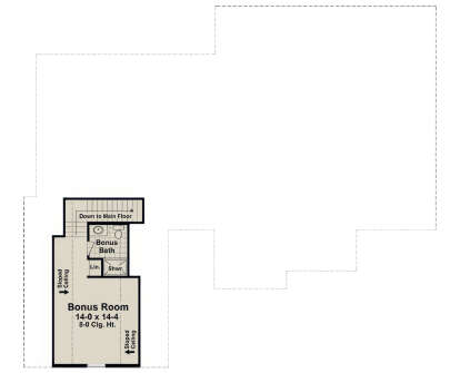 Bonus Room for House Plan #348-00238