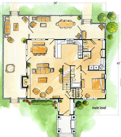 Floorplan 1 for House Plan #1907-00014
