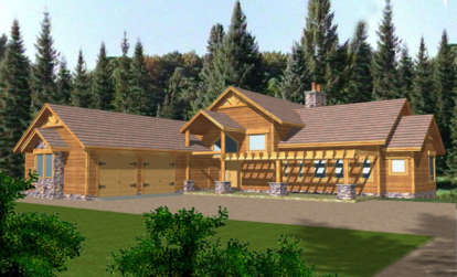 Northwest House Plan #039-00325 Elevation Photo