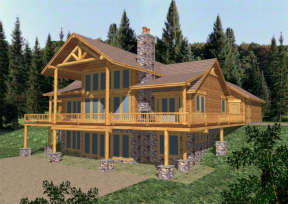 Northwest House Plan #039-00325 Elevation Photo
