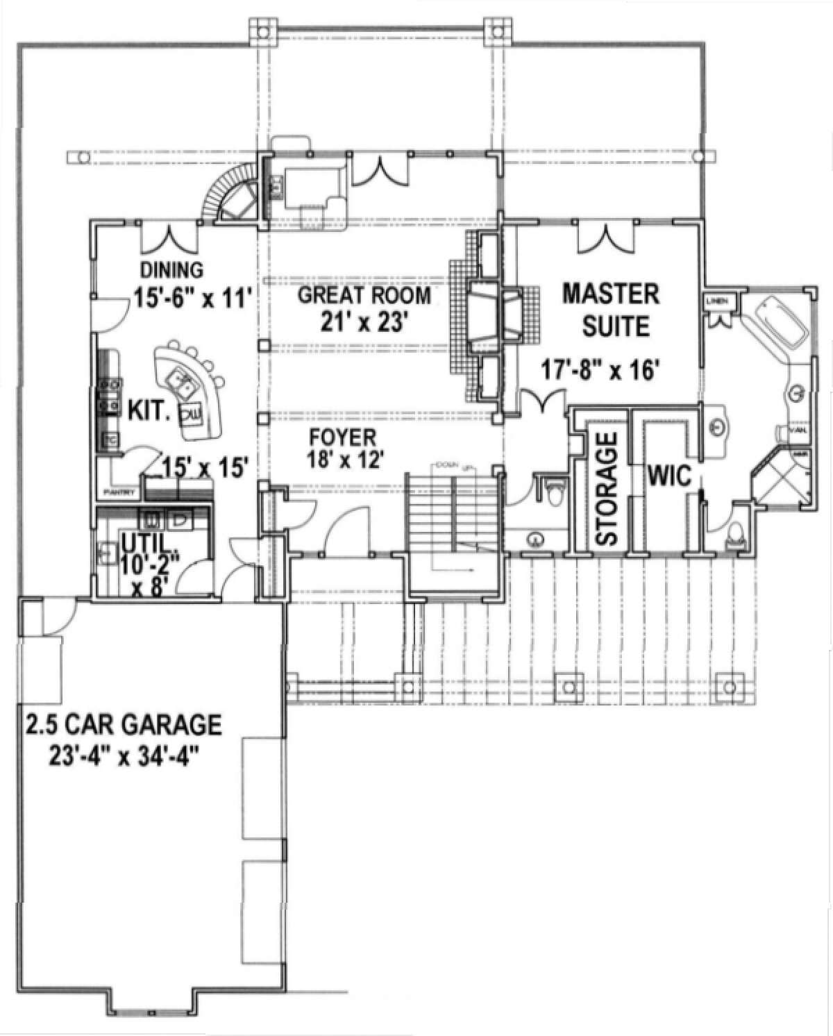 Main Floor  for House Plan #039-00325