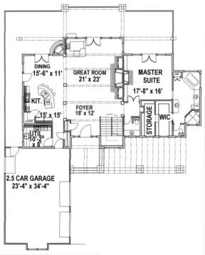 Main Floor  for House Plan #039-00325