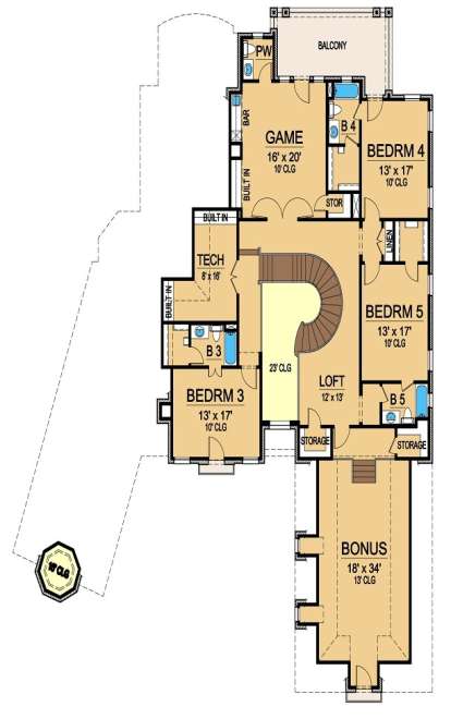 House Plan House Plan #16552 Drawing 2