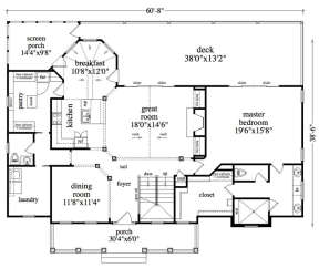 Floorplan 1 for House Plan #957-00060