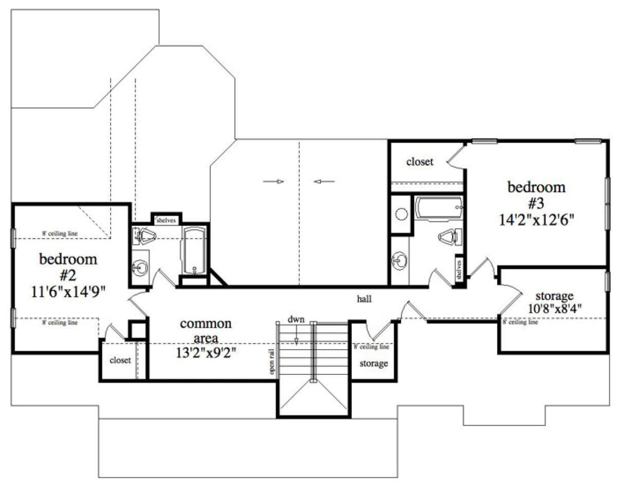 Floorplan 2 for House Plan #957-00060