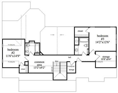 Floorplan 2 for House Plan #5458-00060