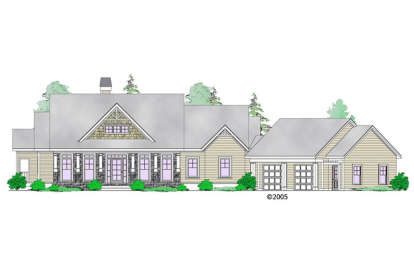 Mountain House Plan #5458-00061 Elevation Photo