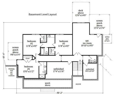 Floorplan 3 for House Plan #957-00061