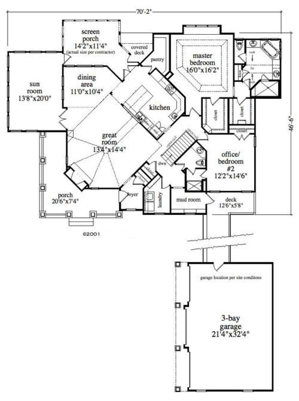 Floorplan 1 for House Plan #957-00062