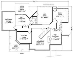 Basement Floor Plan for House Plan #957-00062