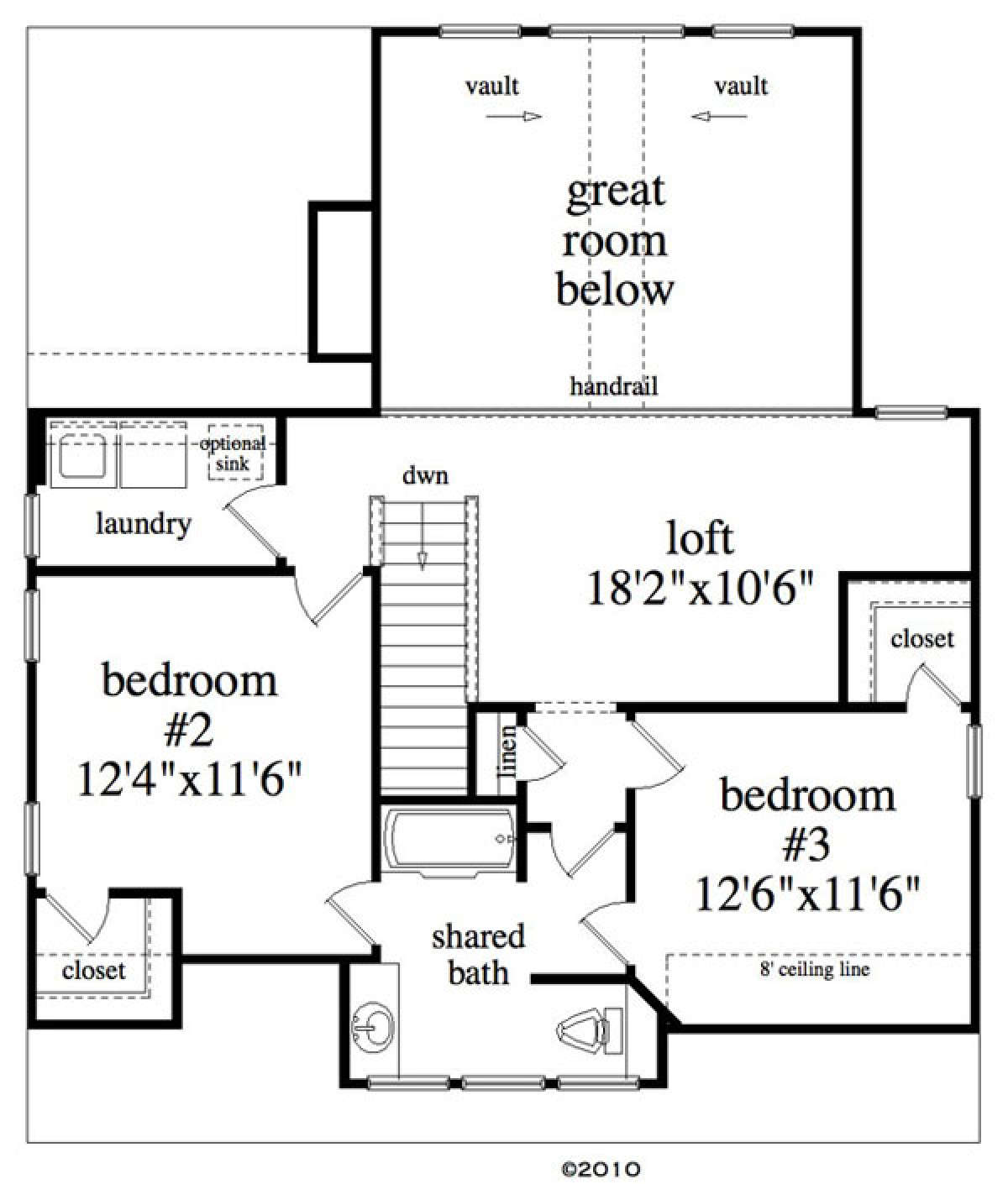Floorplan 2 for House Plan #957-00063
