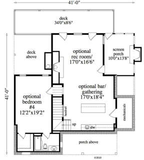 Basement Floor Plan for House Plan #957-00063