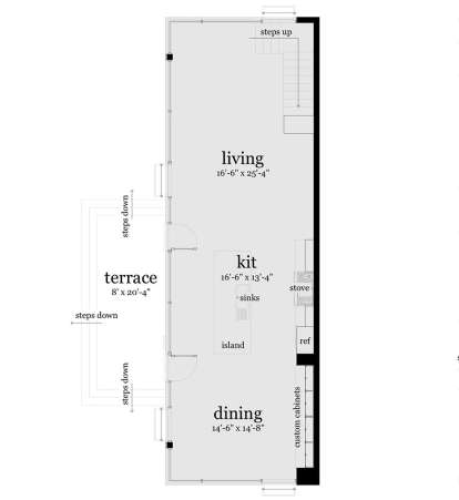 Main Floor for House Plan #028-00102