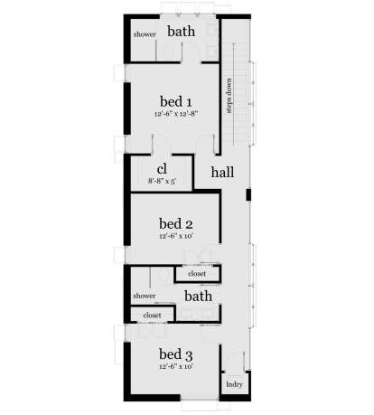 Second Floor for House Plan #028-00102