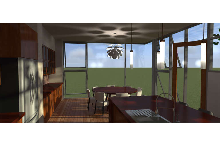 Narrow Lot House Plan #028-00102 Additional Photo