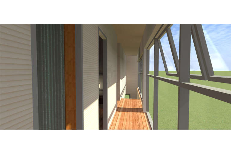 Narrow Lot House Plan #028-00102 Additional Photo