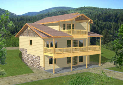 Traditional House Plan #039-00326 Elevation Photo