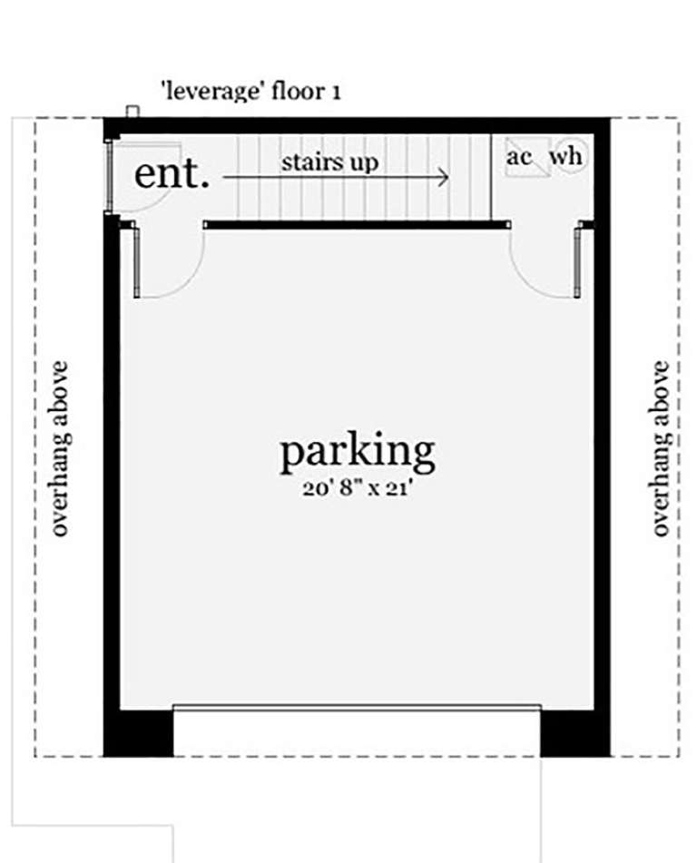 Modern Plan - 784 Square Feet, 1 Bedroom, 1 Bathroom | Floor Plan #028 ...