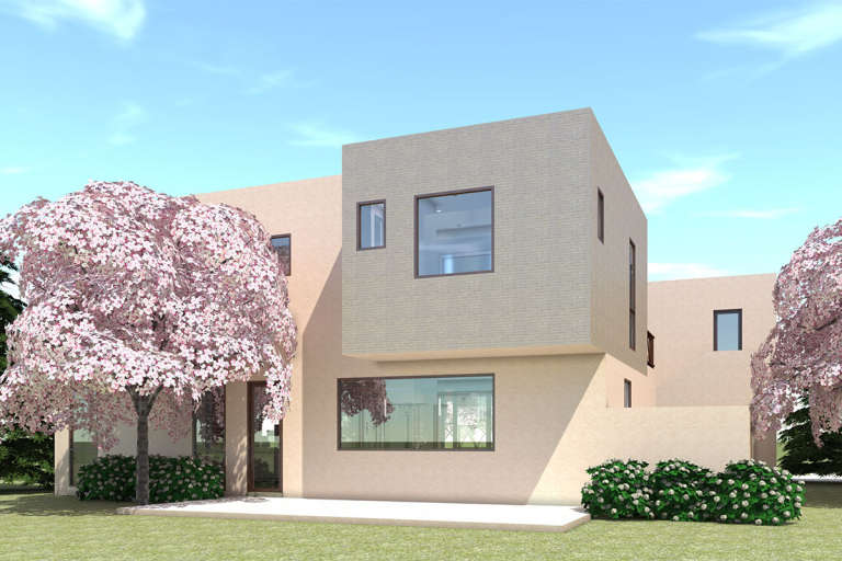 Modern House Plan #028-00106 Elevation Photo