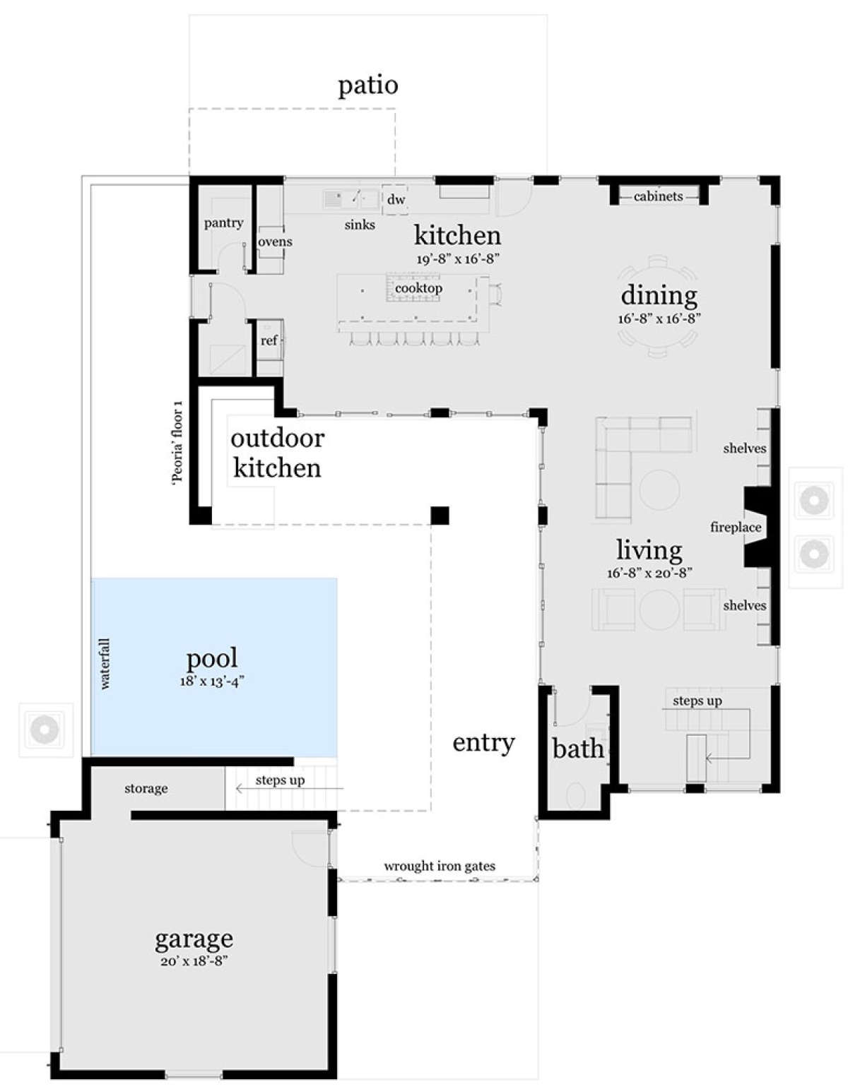 Main Floor for House Plan #028-00106