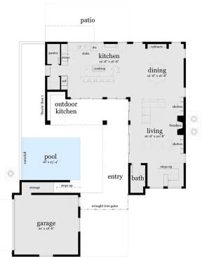Main Floor for House Plan #028-00106