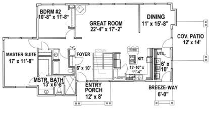 Main Floor for House Plan #039-00327