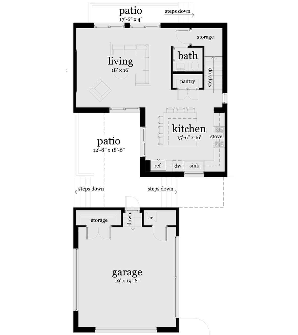 Main Floor for House Plan #028-00108
