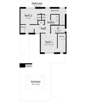 Second Floor for House Plan #028-00108