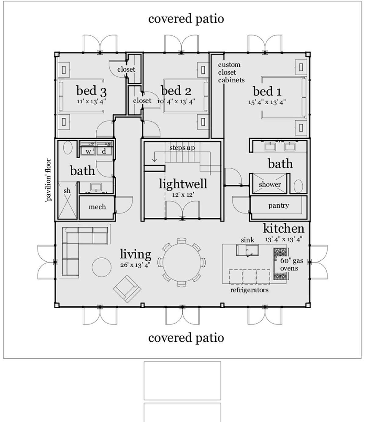 Main Floor for House Plan #028-00109