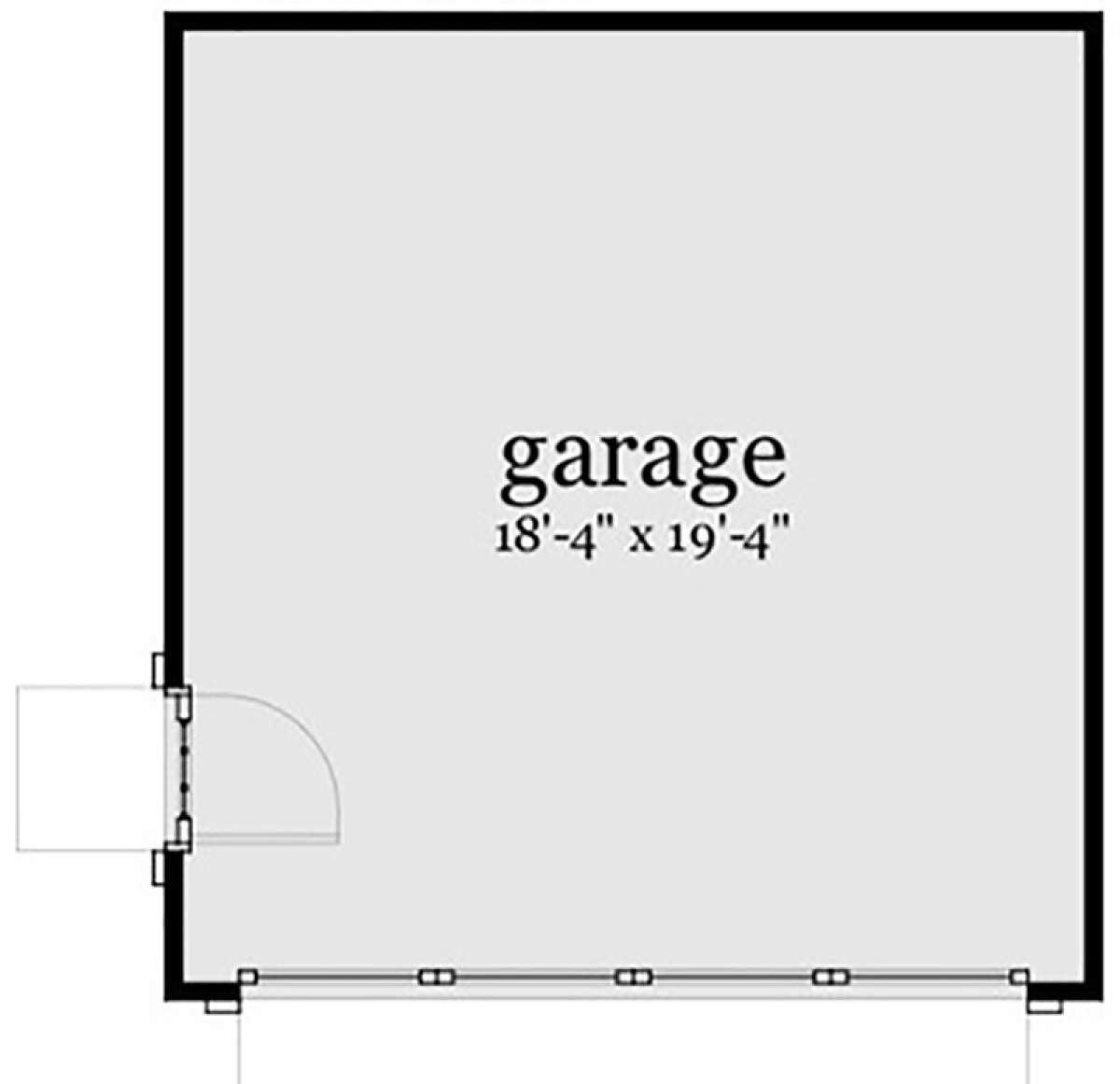 Detached Garage for House Plan #028-00112
