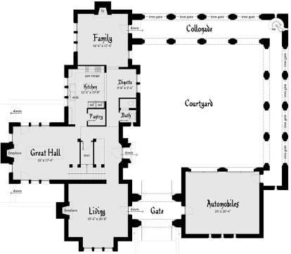 Main Floor for House Plan #028-00114