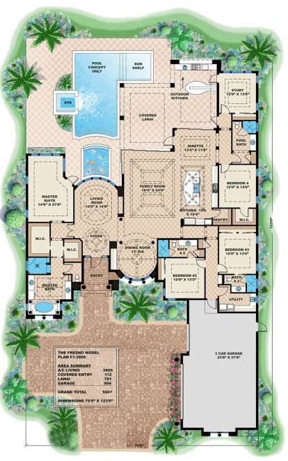 Floorplan1 for House Plan #1018-00202