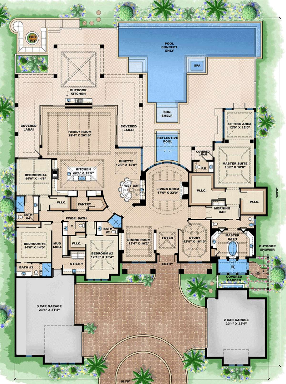 Floorplan 1 for House Plan #1018-00203