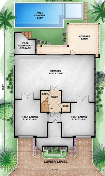 Floorplan 1 for House Plan #1018-00204