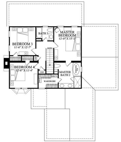 Floorplan 2 for House Plan #7922-00221