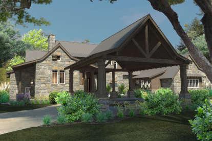 Mountain Rustic House Plan #9401-00085 Additional Photo